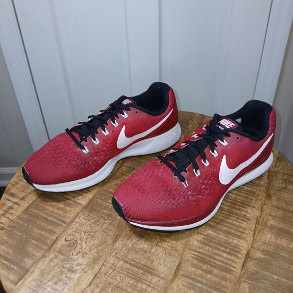 Nike Air Zoom Pegasus 34 Team Red Running Shoes Comfort Workout Everyday Wear 9M - Picture 7 of 11
